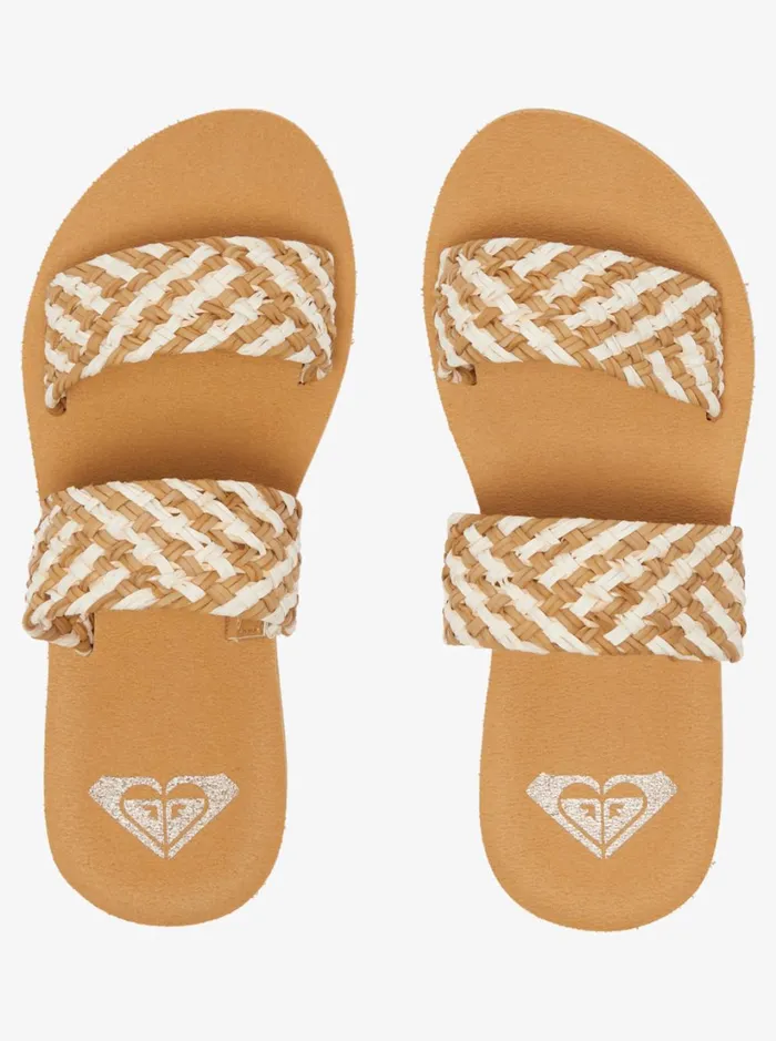 Roxy Sandals Porto Slide Slider Sandals Natural 8211 Women