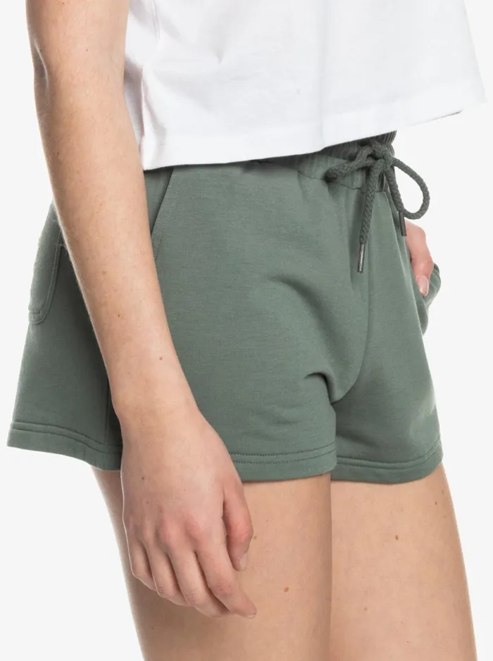 Roxy Shorts Check Out A Lounge Sweat Shorts Agave Green 8211 Women