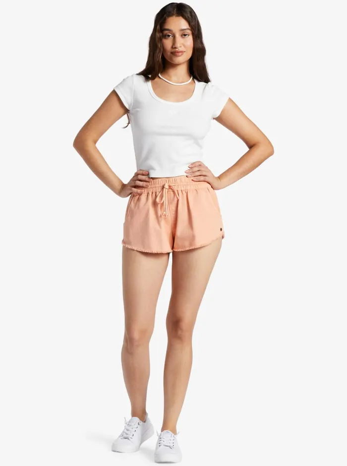Roxy Shorts Scenic Route Elasticized Shorts Deep Lichen Green 8211 Women