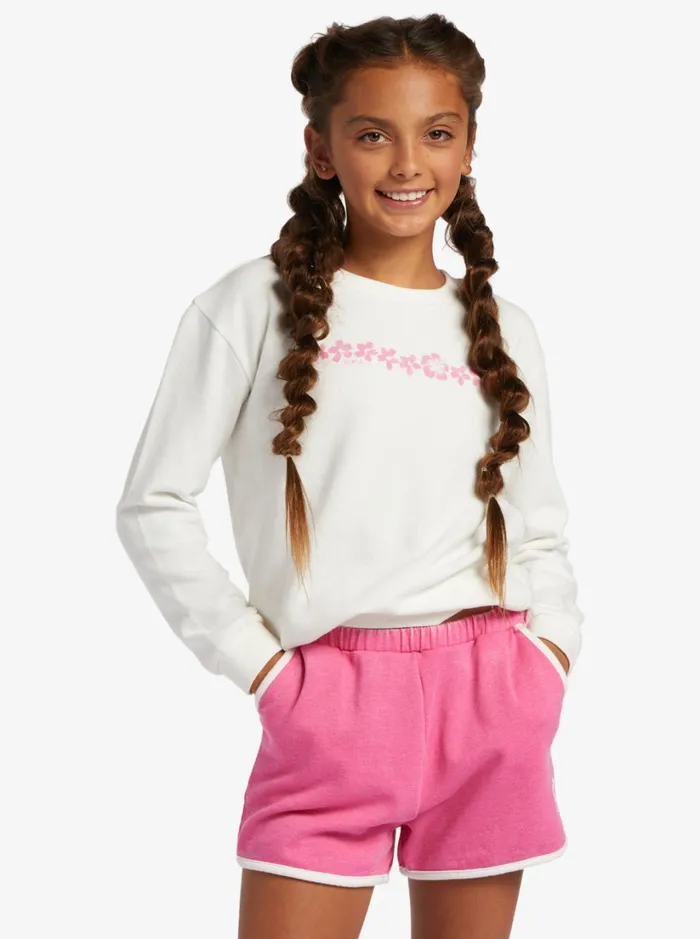 Roxy Skirts and Shorts Looking Back To Yesterday Sweat Shorts For Girls Shocking Pink 8211 Women