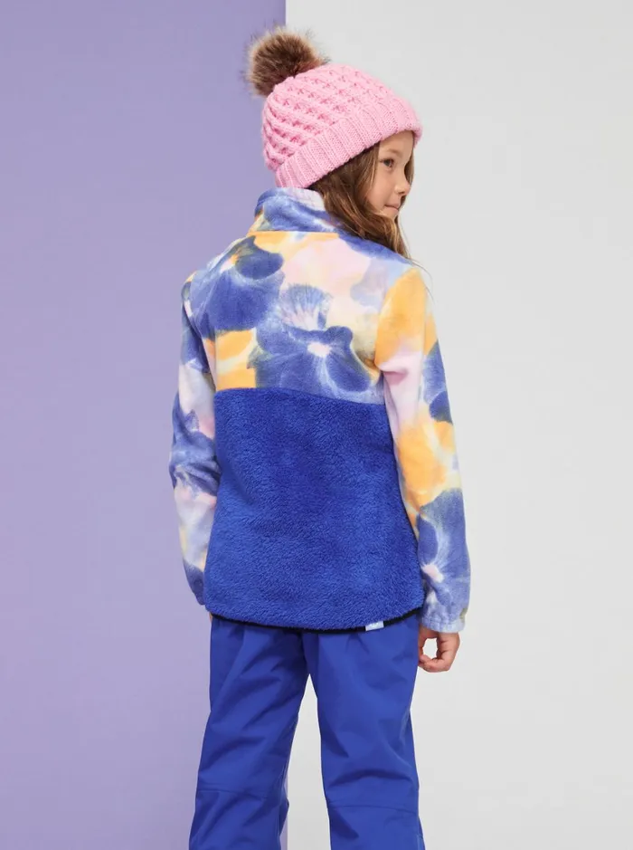 Roxy Snow Jackets Girl039s 416 Alabama Technical Fleece Bright White Pansy Pansy Rg 8211 Women