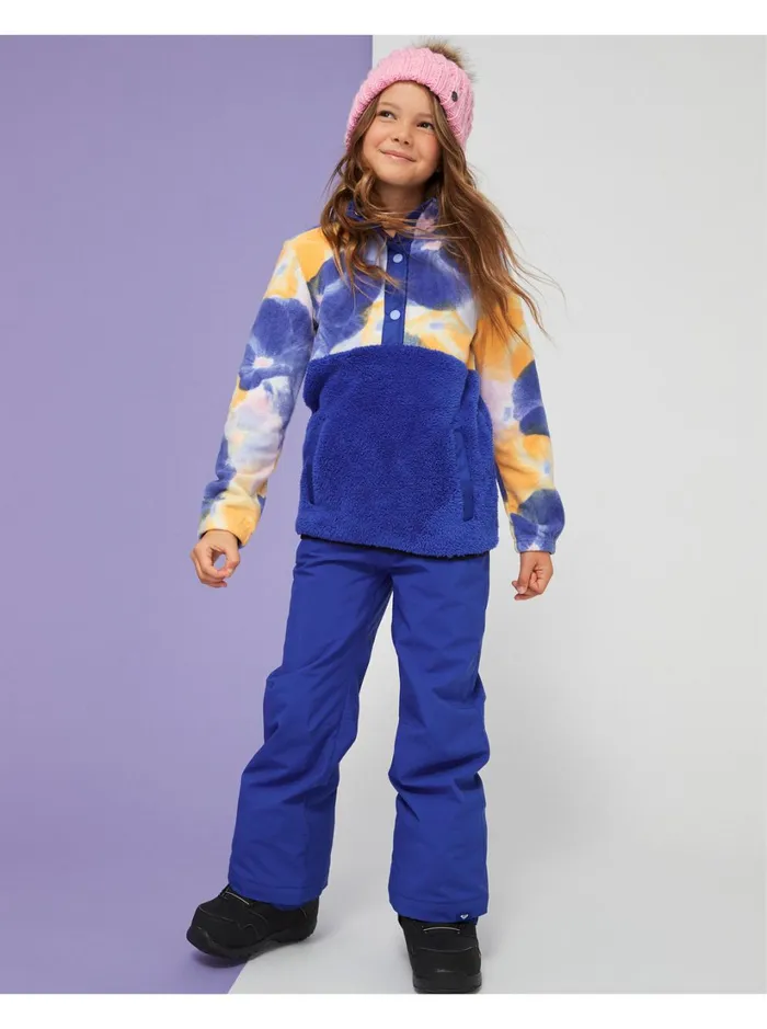 Roxy Snow Jackets Girl039s 416 Alabama Technical Fleece Bright White Pansy Pansy Rg 8211 Women
