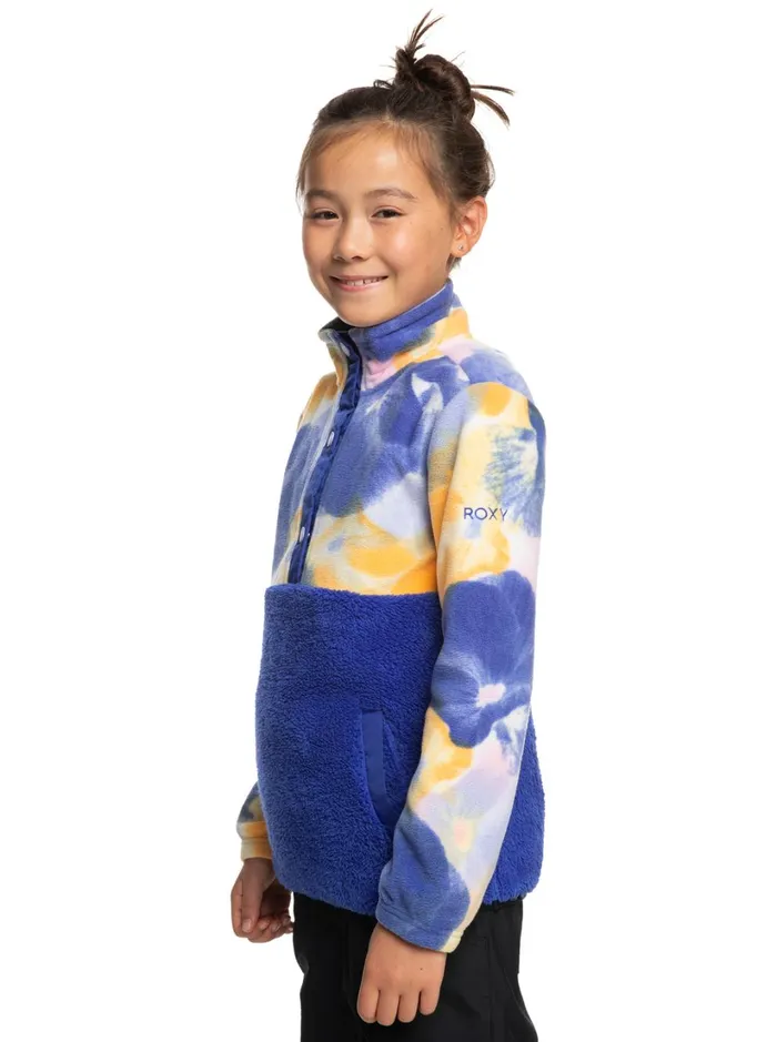 Roxy Snow Jackets Girl039s 416 Alabama Technical Fleece Bright White Pansy Pansy Rg 8211 Women