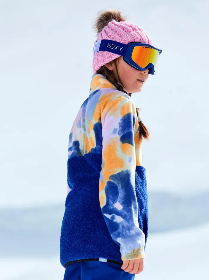 Roxy Snow Jackets Girl039s 416 Alabama Technical Fleece Bright White Pansy Pansy Rg 8211 Women