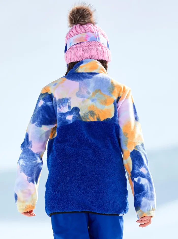 Roxy Snow Jackets Girl039s 416 Alabama Technical Fleece Bright White Pansy Pansy Rg 8211 Women