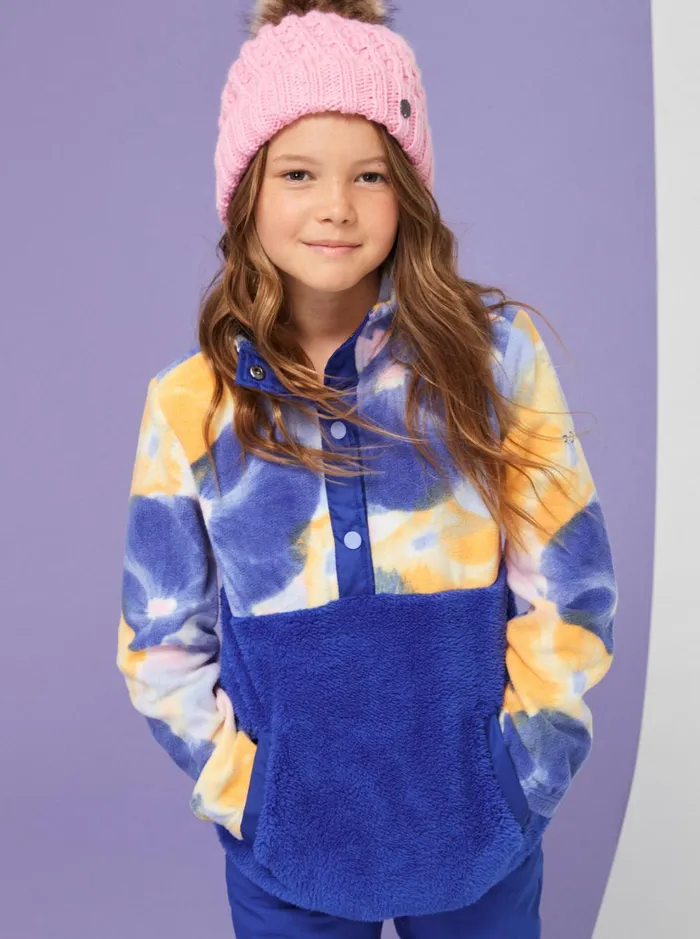 Roxy Snow Jackets Girl039s 416 Alabama Technical Fleece Bright White Pansy Pansy Rg 8211 Women