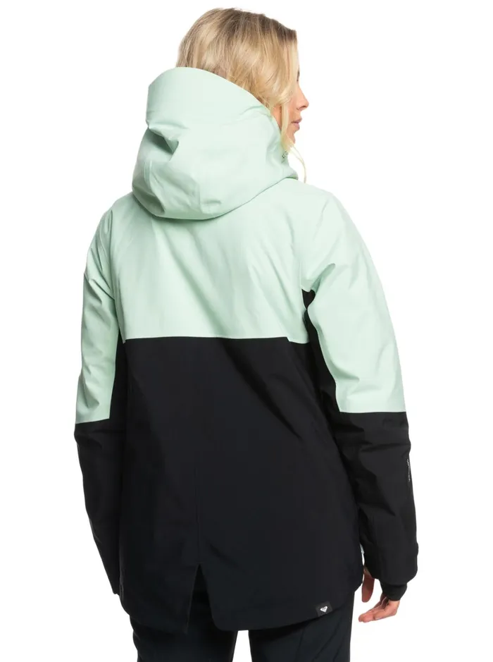 Roxy Snow Jackets GORETEX Stretch Purelines Technical Snow Jacket Cameo Green 8211 Women