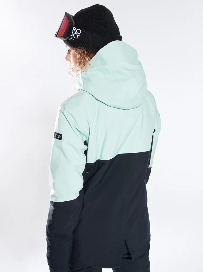 Roxy Snow Jackets GORETEX Stretch Purelines Technical Snow Jacket Cameo Green 8211 Women