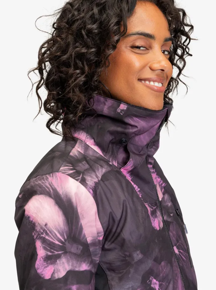 Roxy Snow Jackets Jet Ski Premium Technical Snow Jacket True Black Pansy Pansy 8211 Women