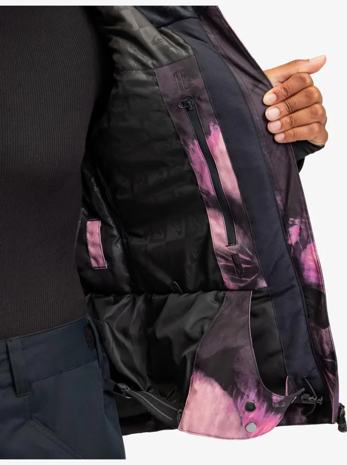 Roxy Snow Jackets Jet Ski Premium Technical Snow Jacket True Black Pansy Pansy 8211 Women