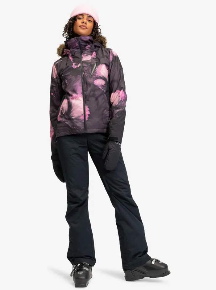 Roxy Snow Jackets Jet Ski Premium Technical Snow Jacket True Black Pansy Pansy 8211 Women