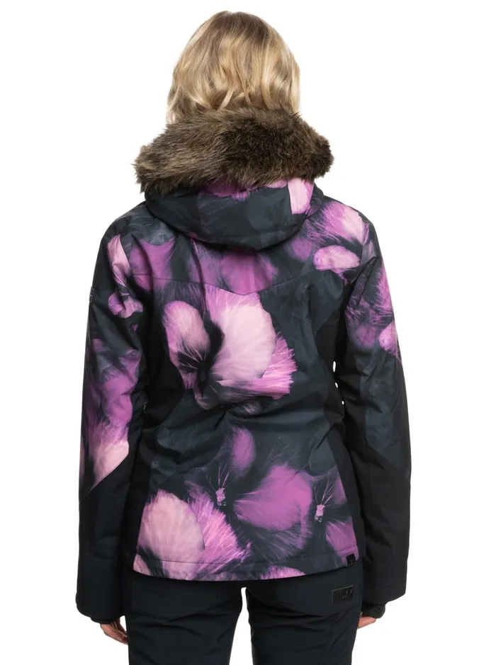 Roxy Snow Jackets Jet Ski Premium Technical Snow Jacket True Black Pansy Pansy 8211 Women
