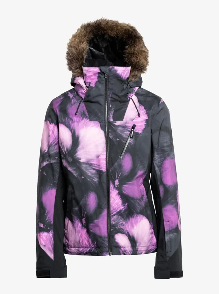 Roxy Snow Jackets Jet Ski Premium Technical Snow Jacket True Black Pansy Pansy 8211 Women