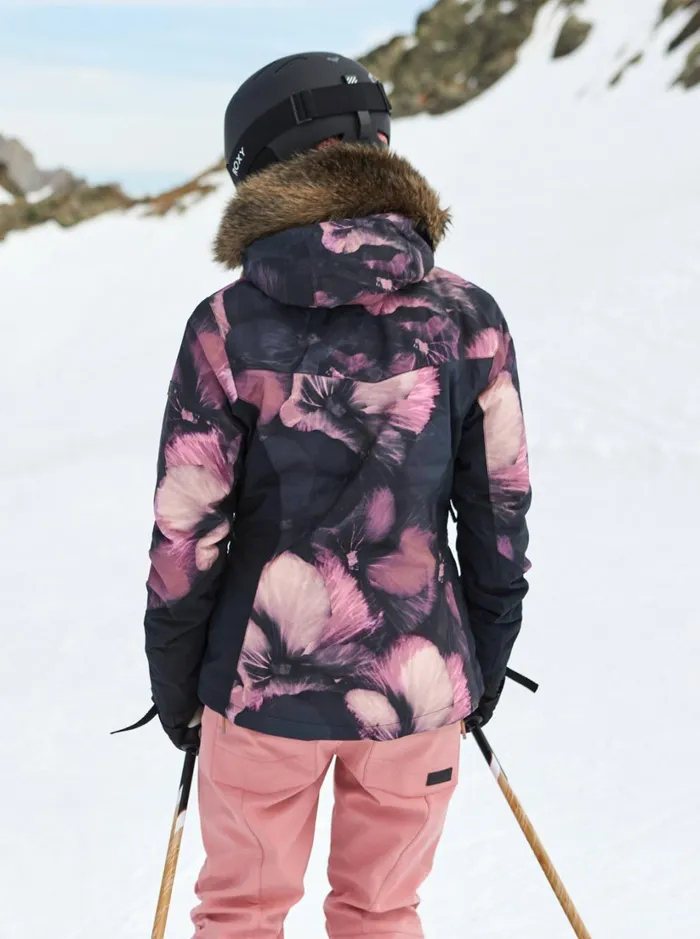 Roxy Snow Jackets Jet Ski Premium Technical Snow Jacket True Black Pansy Pansy 8211 Women