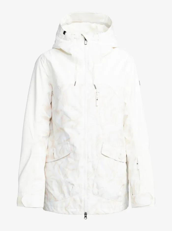 Roxy Snow Jackets Stated Technical Snow Jacket Egret Glow 8211 Women