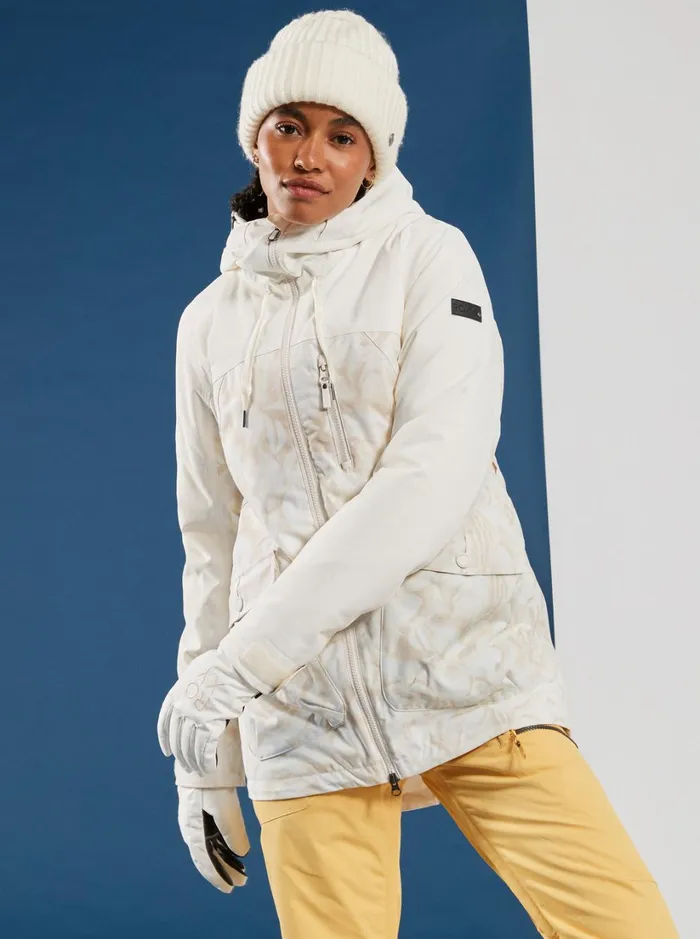 Roxy Snow Jackets Stated Technical Snow Jacket Egret Glow 8211 Women
