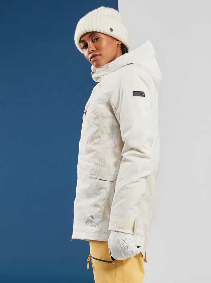 Roxy Snow Jackets Stated Technical Snow Jacket Egret Glow 8211 Women