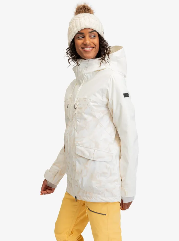 Roxy Snow Jackets Stated Technical Snow Jacket Egret Glow 8211 Women