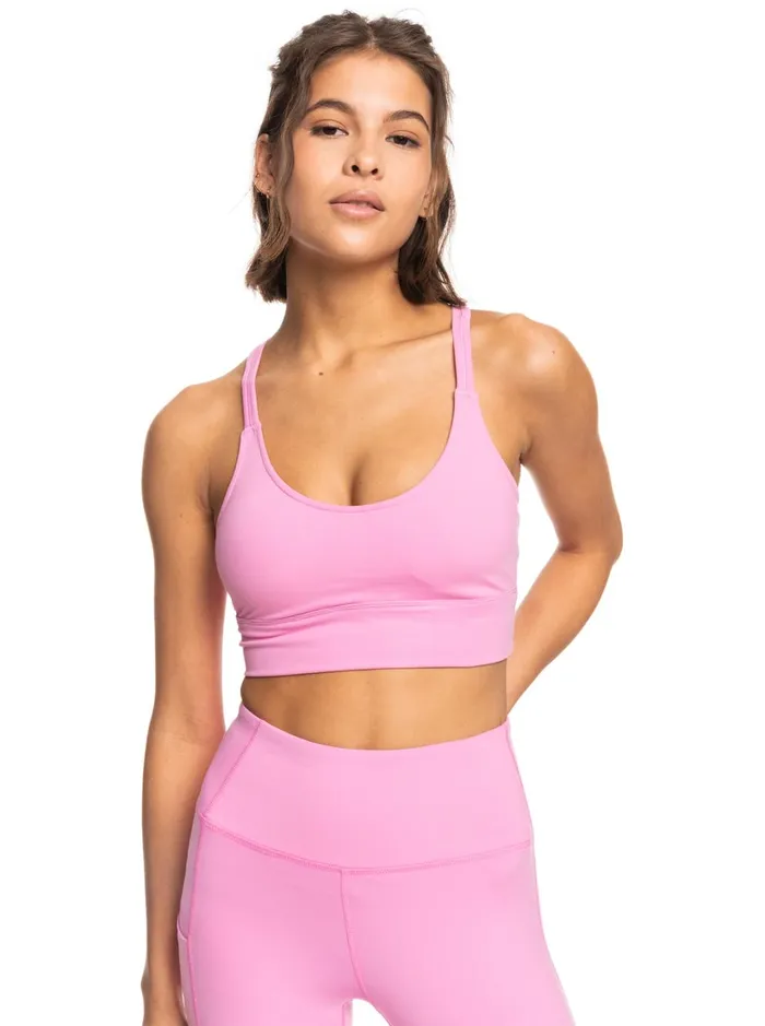 Roxy Sports Bras Heart Into It Sports Bra Cyclamen 8211 Women