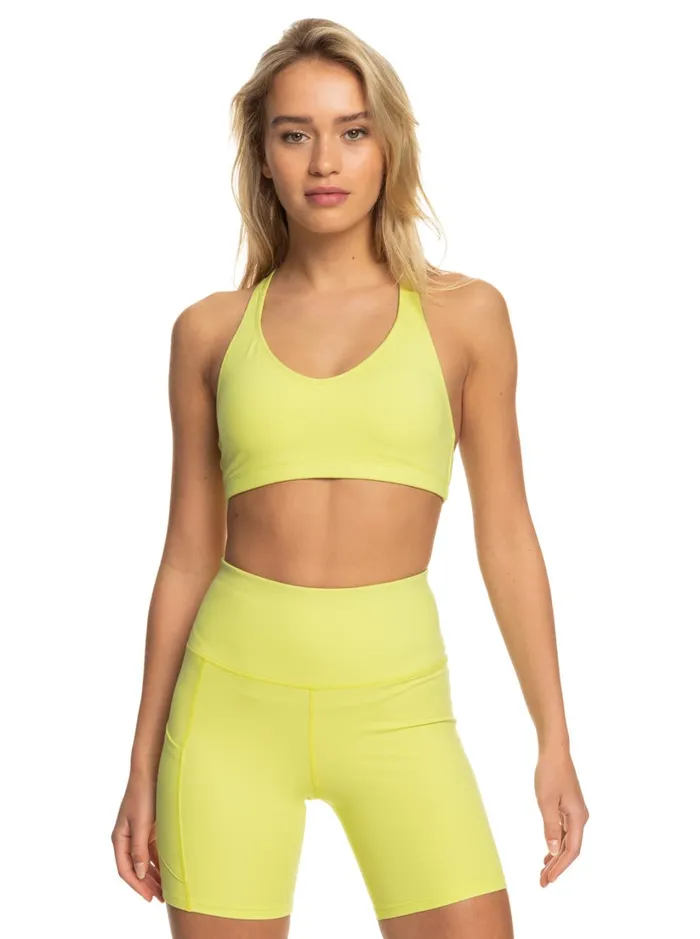 Roxy Sports Bras Heart Into It Sports Bra Daiquiri Green 8211 Women