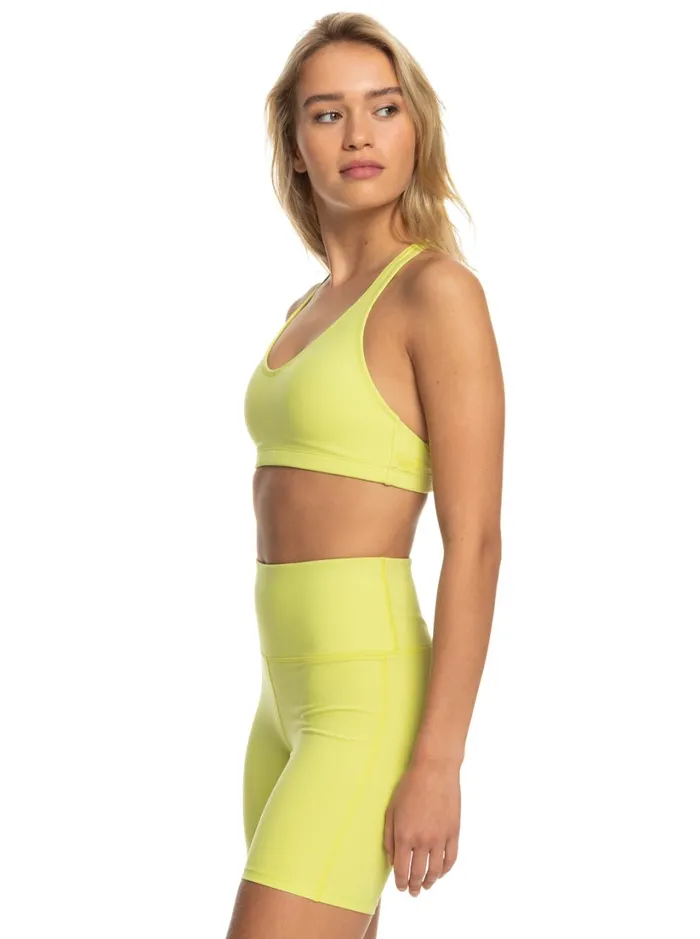 Roxy Sports Bras Heart Into It Sports Bra Daiquiri Green 8211 Women