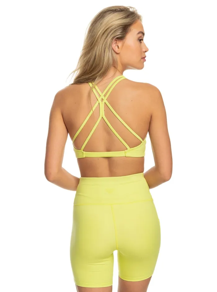 Roxy Sports Bras Heart Into It Sports Bra Daiquiri Green 8211 Women