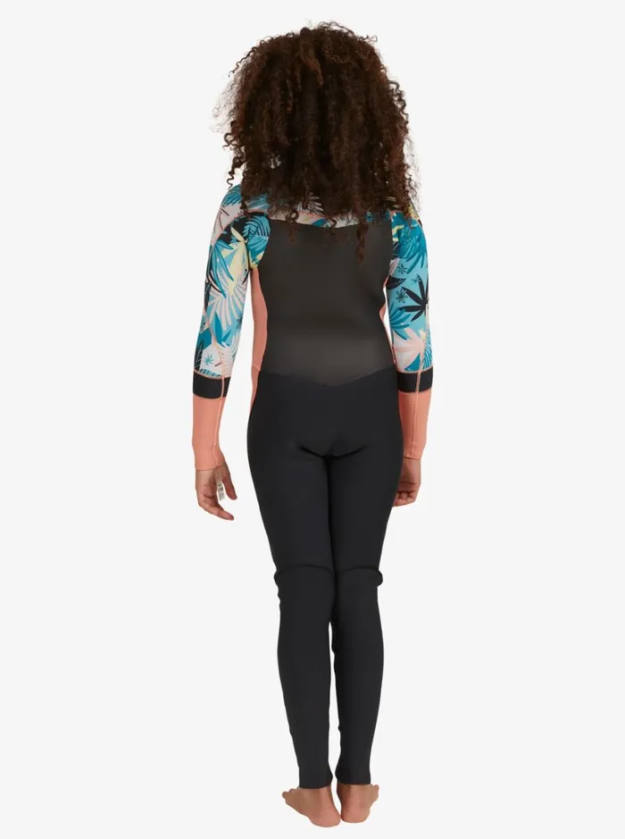 Roxy Surf 32mm Syncro 8211 Chest Zip Wetsuit For Girls Blackpale Coralbutter 8211 Women