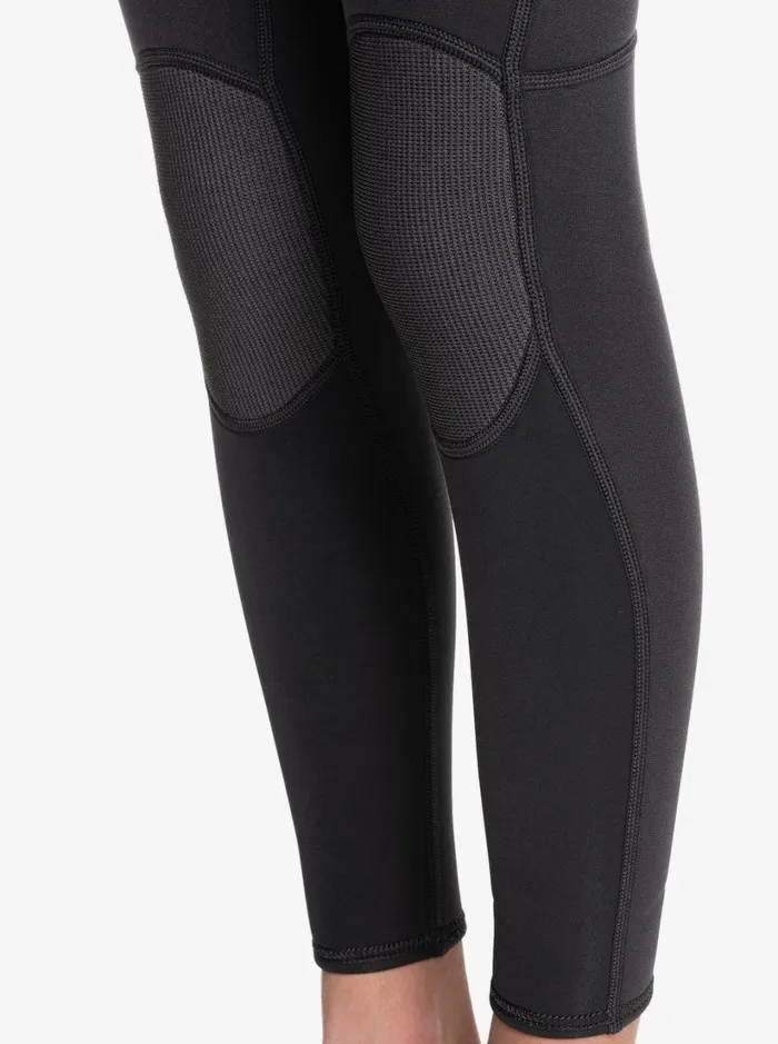 Roxy Surf Girl039s 816 32mm Prologue Back Zip Wetsuit Cloud Blkpowderdgreysunglow 8211 Women