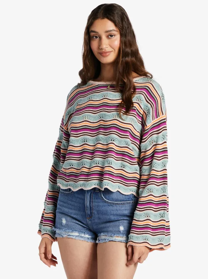Roxy Sweaters Salt Siren Sweater Pale Dog Apparel Flowy Mood 8211 Women
