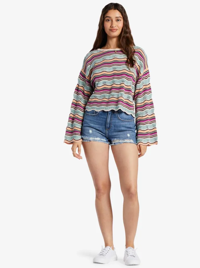 Roxy Sweaters Salt Siren Sweater Pale Dog Apparel Flowy Mood 8211 Women