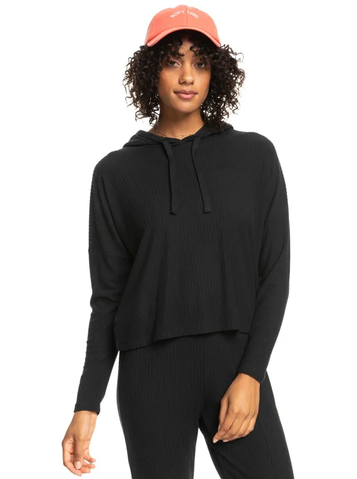 Roxy Tops Hang Five Hoodie Anthracite 8211 Women