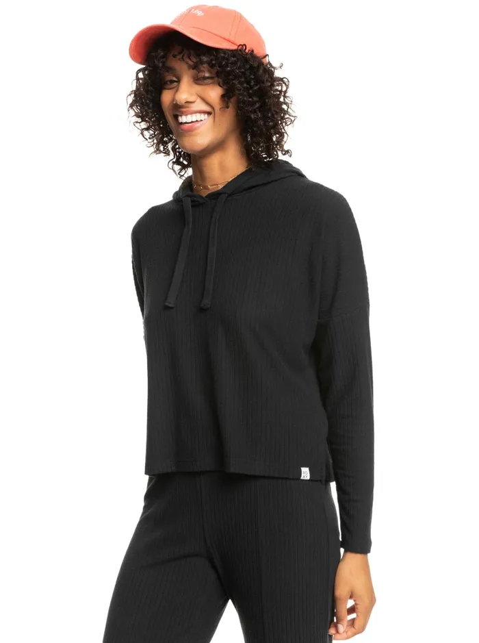 Roxy Tops Hang Five Hoodie Anthracite 8211 Women