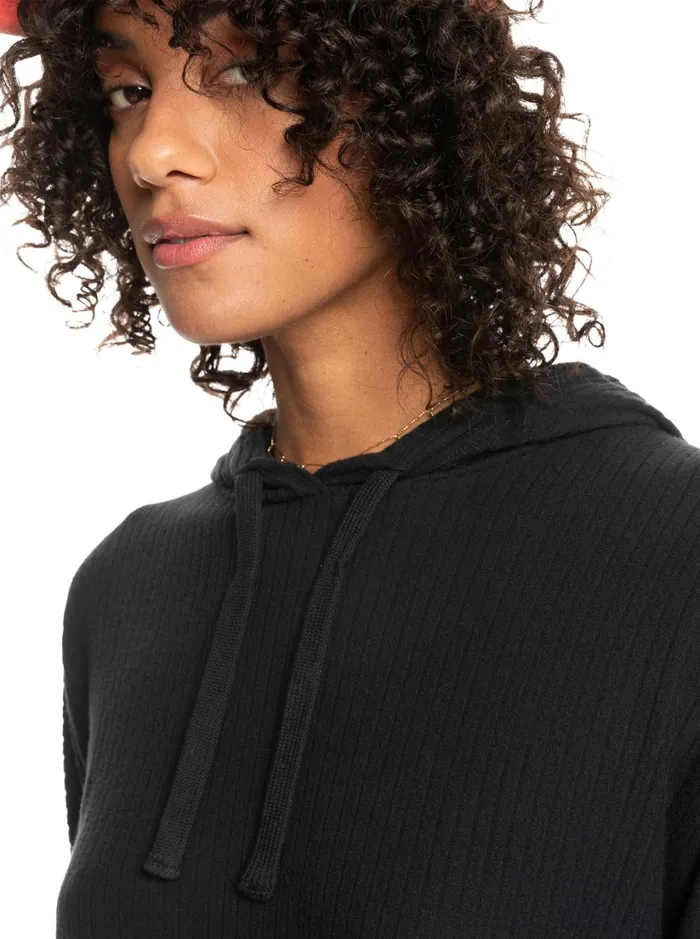 Roxy Tops Hang Five Hoodie Anthracite 8211 Women