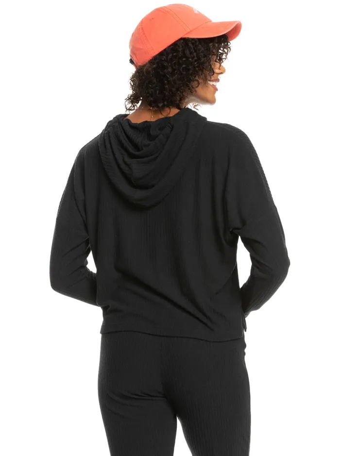 Roxy Tops Hang Five Hoodie Anthracite 8211 Women