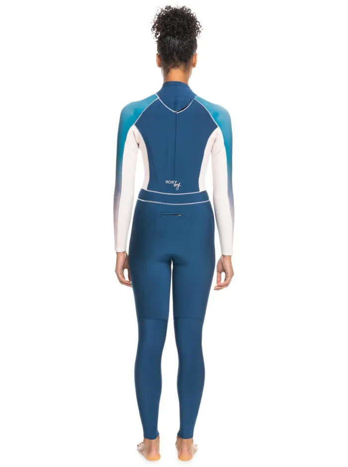 Roxy Wetsuits 32mm Roxy Rise Back Zip Wetsuit Iodine Blue 8211 Women