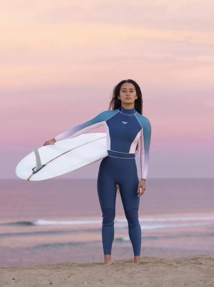 Roxy Wetsuits 32mm Roxy Rise Back Zip Wetsuit Iodine Blue 8211 Women