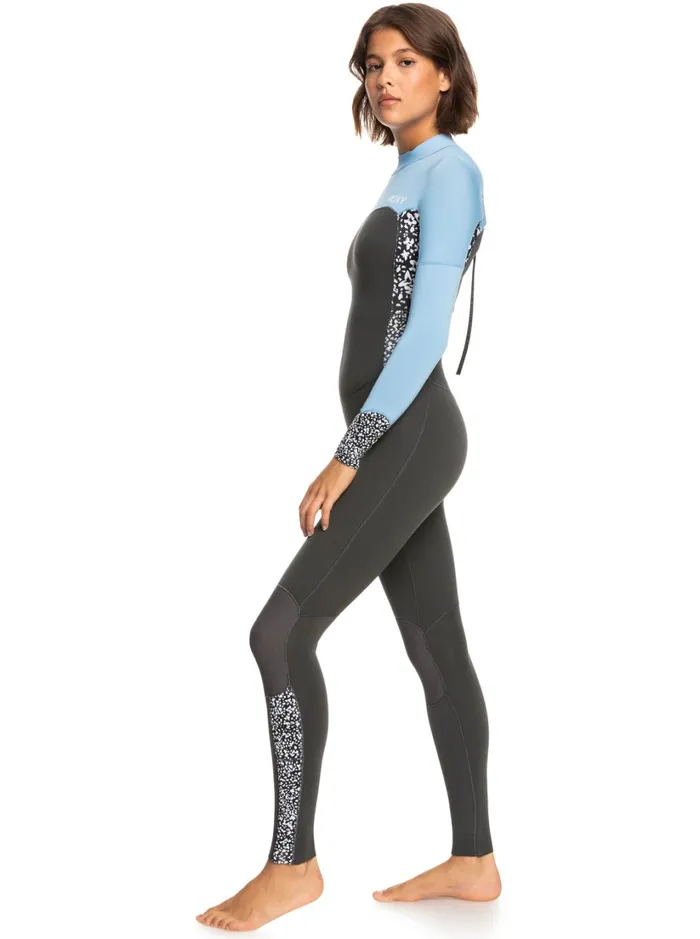 Roxy Wetsuits 43mm Swell Series Back Zip Wetsuit Jetboy Blue 8211 Women