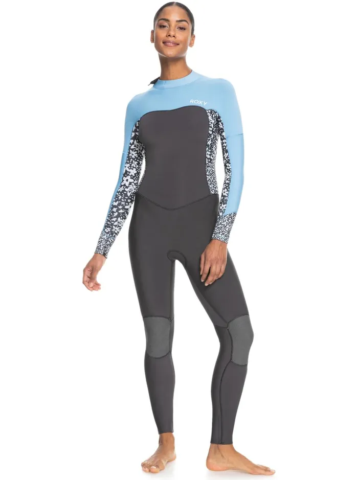 Roxy Wetsuits 43mm Swell Series Back Zip Wetsuit Jetboy Blue 8211 Women