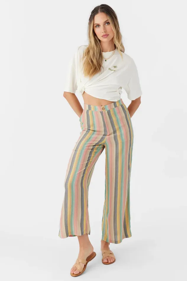 RYLAN BEACHBOUND STRIPE WIDE LEG PANTS Multi Clr Women O039NEILL Collections