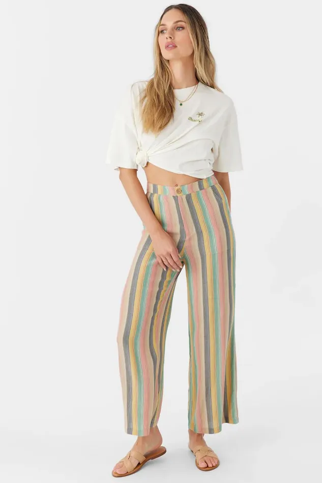 RYLAN BEACHBOUND STRIPE WIDE LEG PANTS Multi Clr Women O039NEILL Collections