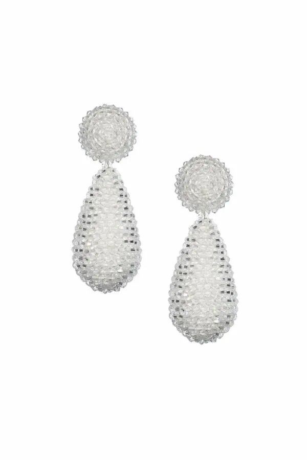 Sachin and Babi Alena Earrings 8211 Faceted Beads Ivory Women Earrings