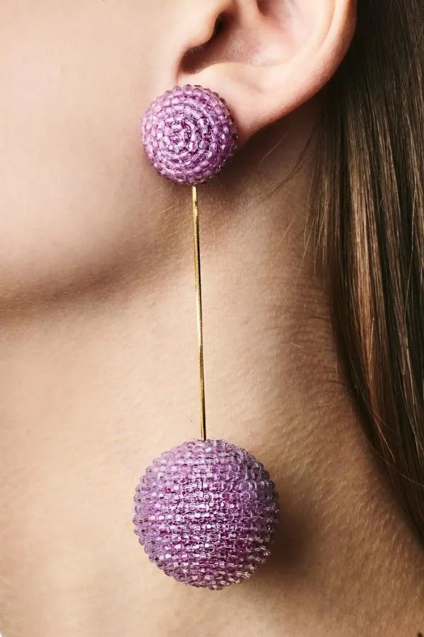 Sachin and Babi Aria Earrings 8211 Faceted Beads Lilac Women Earrings