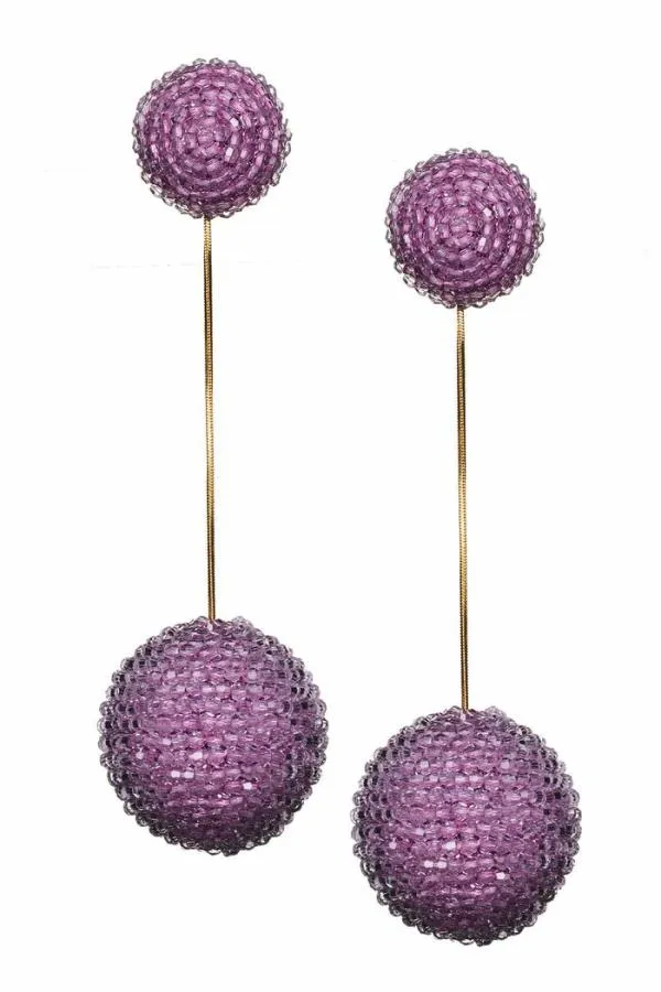 Sachin and Babi Aria Earrings 8211 Faceted Beads Lilac Women Earrings