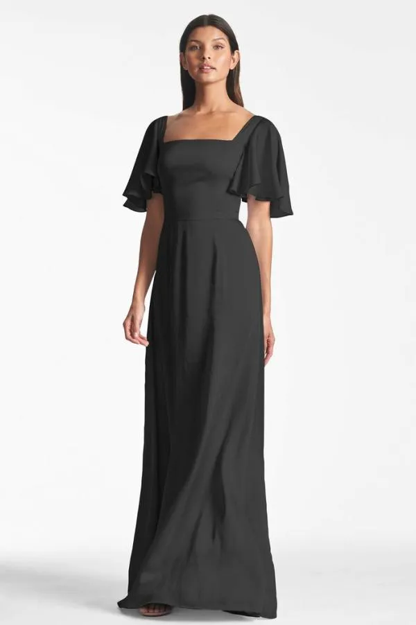 Sachin and Babi Aurora Gown 8211 Black Black Women Plus Sizes