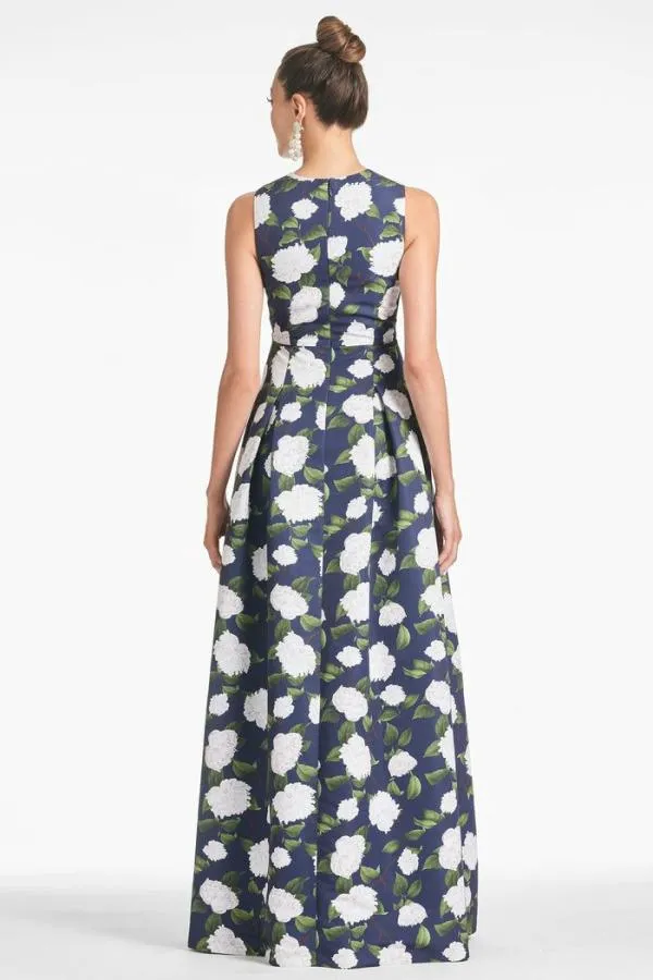 Sachin and Babi Brooke Gown 8211 NavyIvory Moonlit Garden Navyivory Moonlit Garden Women Plus Sizes