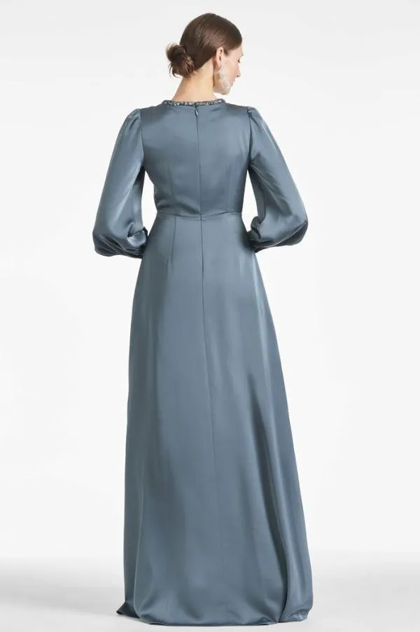 Sachin and Babi Dorthea Gown 8211 Gunmetal Gunmetal Women Plus Sizes