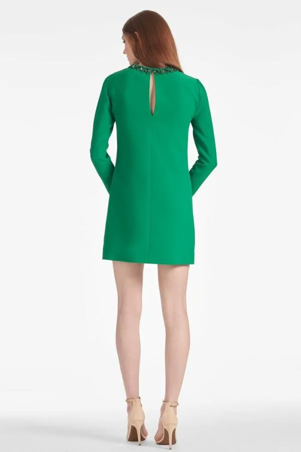 Sachin and Babi Embellished Lily Dress 8211 Cadmium Green Cadmium Green Women Sheath