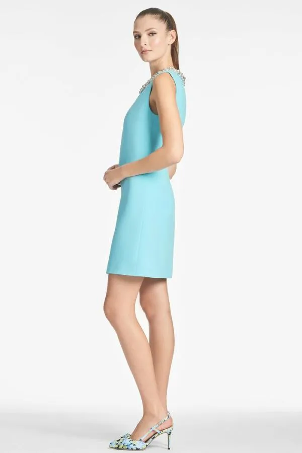 Sachin and Babi Liz Dress 8211 Swiss Blue Swiss Blue Women Sheath