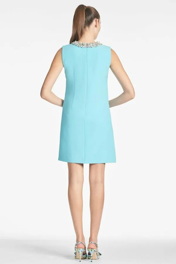 Sachin and Babi Liz Dress 8211 Swiss Blue Swiss Blue Women Sheath
