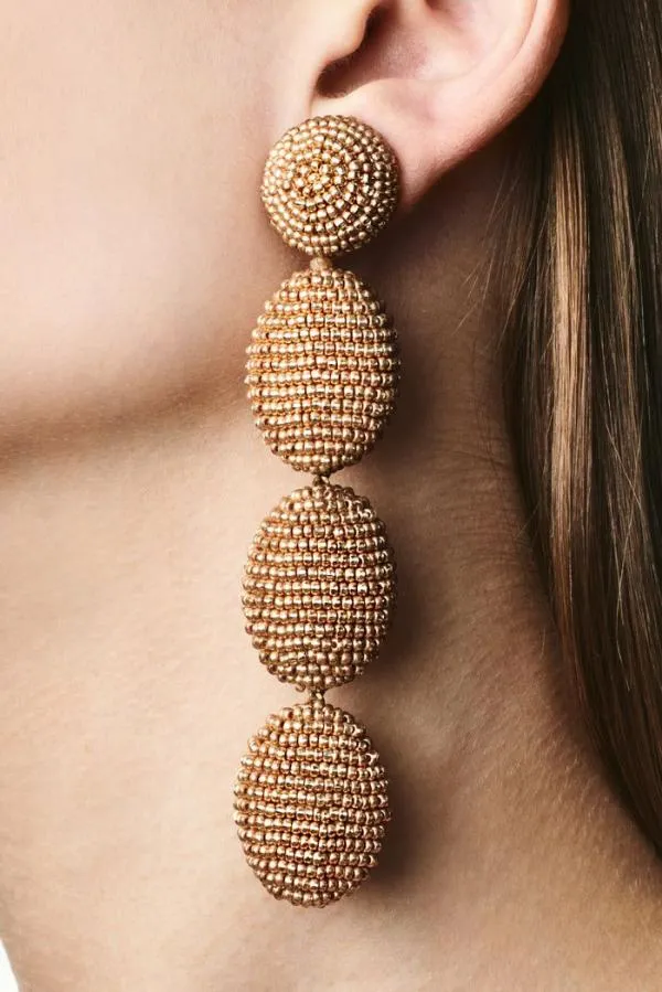 Sachin and Babi Natalie Earrings 8211 Smooth Beads Ivory Women Earrings